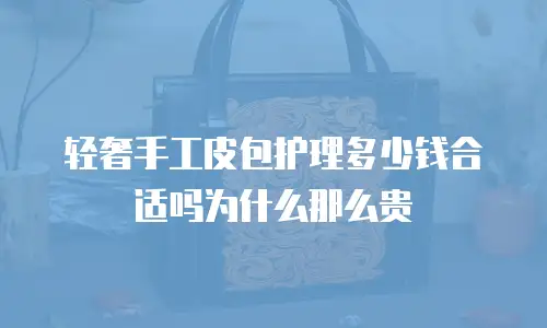 轻奢手工皮包护理多少钱合适吗为什么那么贵