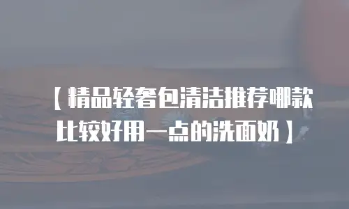 【精品轻奢包清洁推荐哪款比较好用一点的洗面奶】
