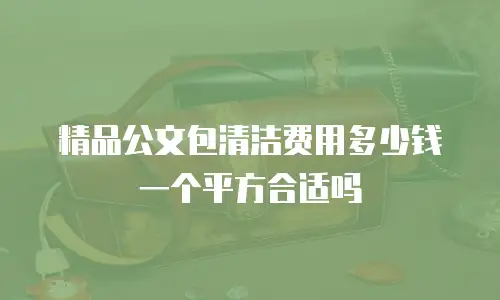 精品公文包清洁费用多少钱一个平方合适吗