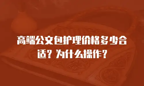 高端公文包护理价格多少合适？为什么操作？