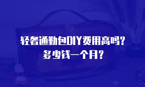 轻奢通勤包DIY费用高吗？多少钱一个月？