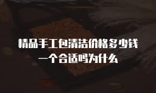 精品手工包清洁价格多少钱一个合适吗为什么