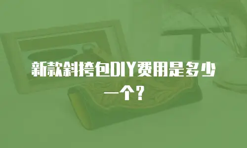 新款斜挎包DIY费用是多少一个？