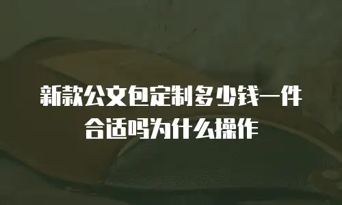 新款公文包定制多少钱一件合适吗为什么操作