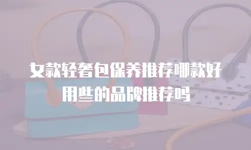 女款轻奢包保养推荐哪款好用些的品牌推荐吗
