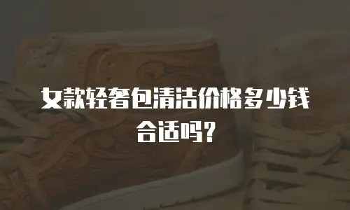 女款轻奢包清洁价格多少钱合适吗？