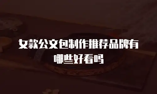 女款公文包制作推荐品牌有哪些好看吗