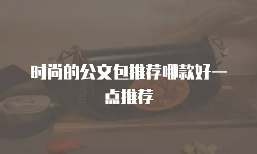 时尚的公文包推荐哪款好一点推荐