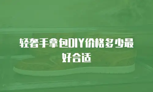 轻奢手拿包DIY价格多少最好合适