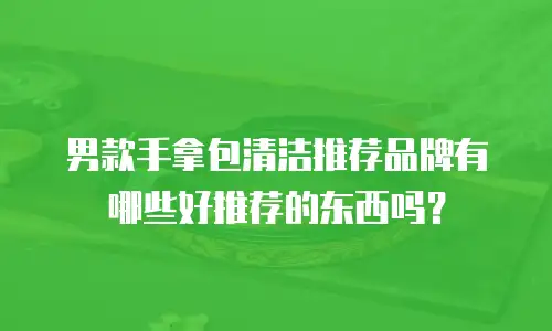 男款手拿包清洁推荐品牌有哪些好推荐的东西吗？