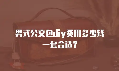 男式公文包diy费用多少钱一套合适？