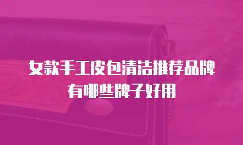 女款手工皮包清洁推荐品牌有哪些牌子好用