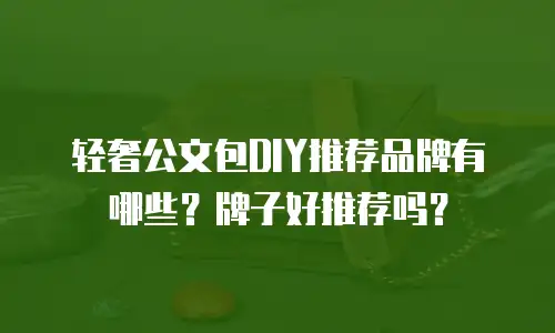 轻奢公文包DIY推荐品牌有哪些？牌子好推荐吗？