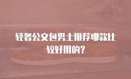 轻奢公文包男士推荐哪款比较好用的？