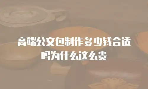 高端公文包制作多少钱合适吗为什么这么贵