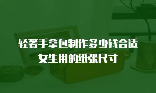 轻奢手拿包制作多少钱合适女生用的纸张尺寸