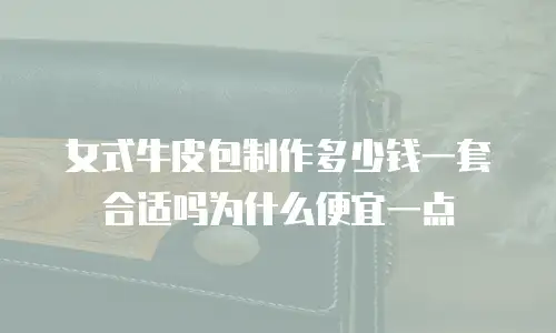 女式牛皮包制作多少钱一套合适吗为什么便宜一点