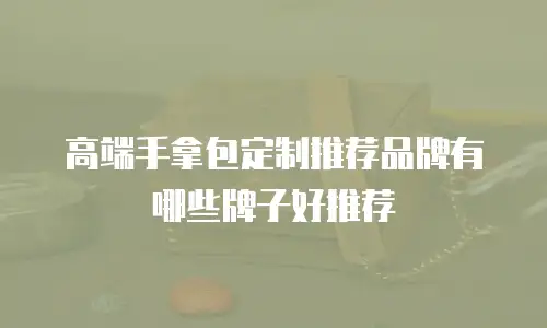 高端手拿包定制推荐品牌有哪些牌子好推荐