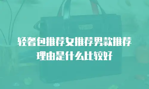 轻奢包推荐女推荐男款推荐理由是什么比较好