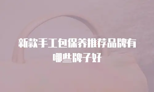 新款手工包保养推荐品牌有哪些牌子好