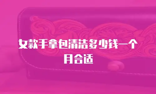 女款手拿包清洁多少钱一个月合适