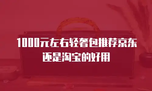 1000元左右轻奢包推荐京东还是淘宝的好用
