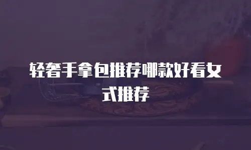 轻奢手拿包推荐哪款好看女式推荐