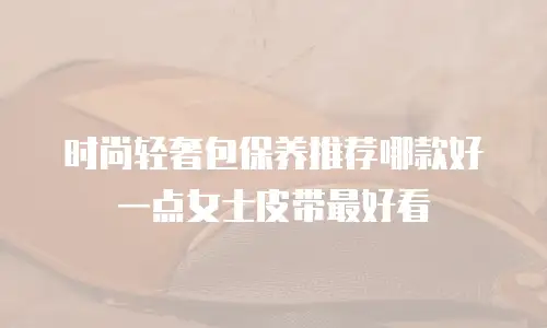 时尚轻奢包保养推荐哪款好一点女士皮带最好看