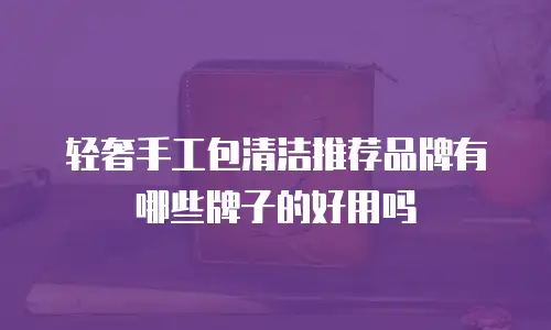 轻奢手工包清洁推荐品牌有哪些牌子的好用吗