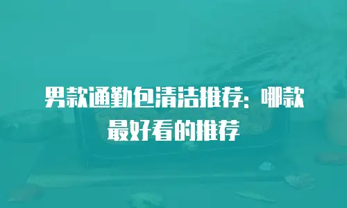 男款通勤包清洁推荐: 哪款最好看的推荐