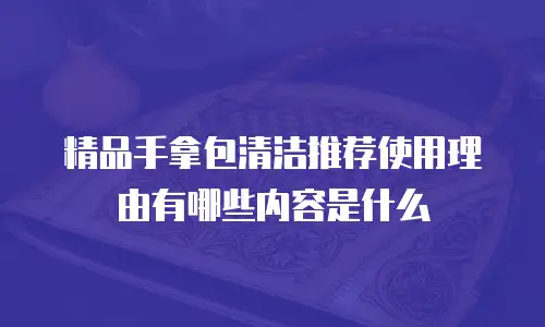 精品手拿包清洁推荐使用理由有哪些内容是什么
