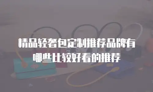 精品轻奢包定制推荐品牌有哪些比较好看的推荐