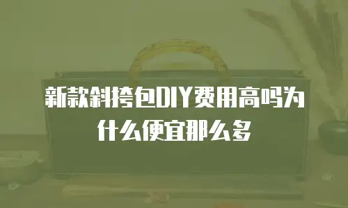 新款斜挎包DIY费用高吗为什么便宜那么多