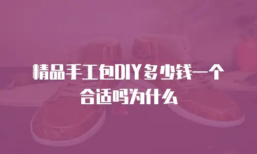 精品手工包DIY多少钱一个合适吗为什么