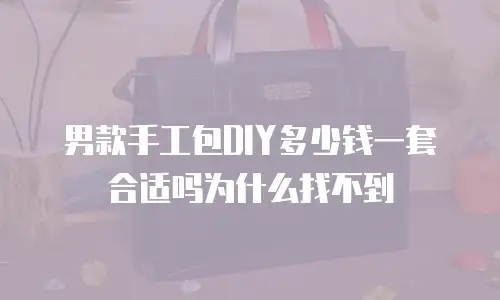 男款手工包DIY多少钱一套合适吗为什么找不到