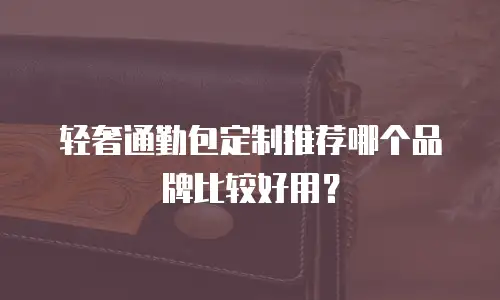 轻奢通勤包定制推荐哪个品牌比较好用？