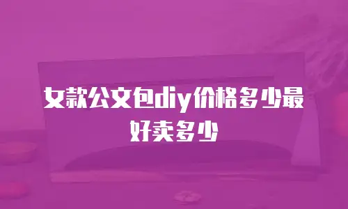 女款公文包diy价格多少最好卖多少