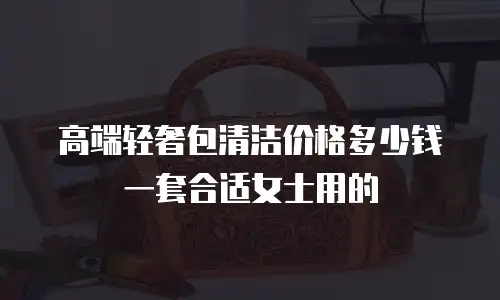 高端轻奢包清洁价格多少钱一套合适女士用的