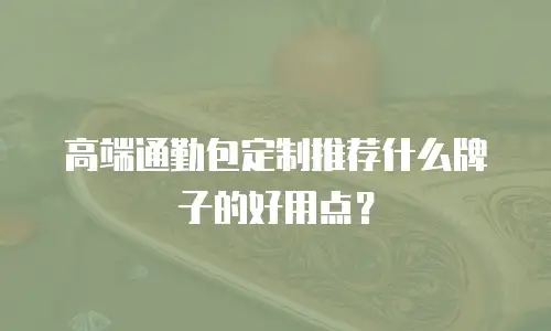 高端通勤包定制推荐什么牌子的好用点？