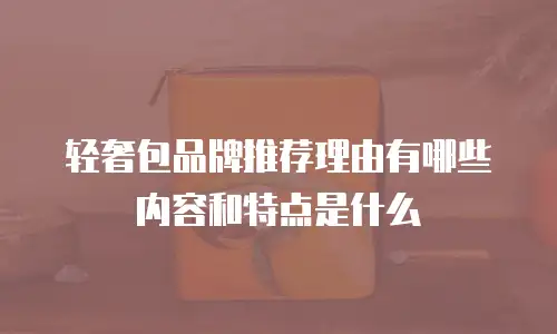 轻奢包品牌推荐理由有哪些内容和特点是什么