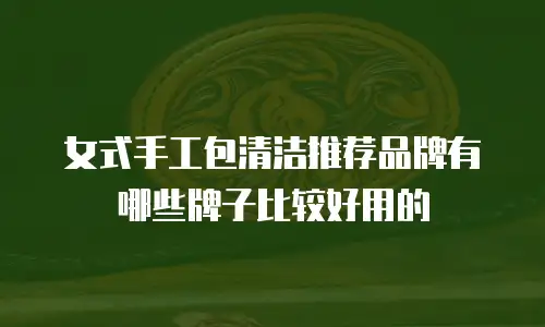 女式手工包清洁推荐品牌有哪些牌子比较好用的