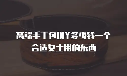 高端手工包DIY多少钱一个合适女士用的东西