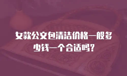 女款公文包清洁价格一般多少钱一个合适吗？