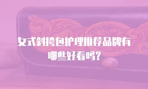 女式斜挎包护理推荐品牌有哪些好看吗？