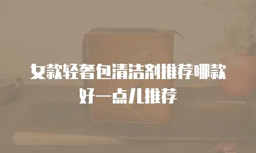 女款轻奢包清洁剂推荐哪款好一点儿推荐