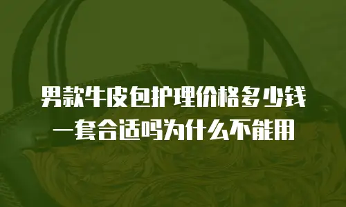 男款牛皮包护理价格多少钱一套合适吗为什么不能用