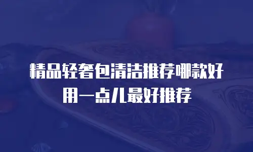 精品轻奢包清洁推荐哪款好用一点儿最好推荐