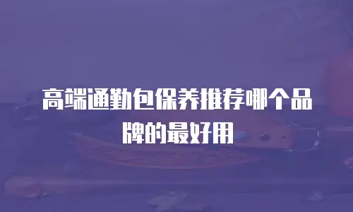 高端通勤包保养推荐哪个品牌的最好用