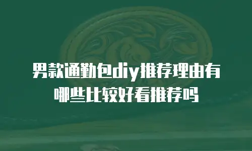 男款通勤包diy推荐理由有哪些比较好看推荐吗