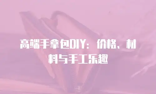 高端手拿包DIY：价格、材料与手工乐趣